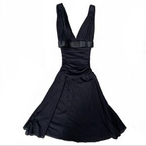 👗 Black F21 bow-tie dress